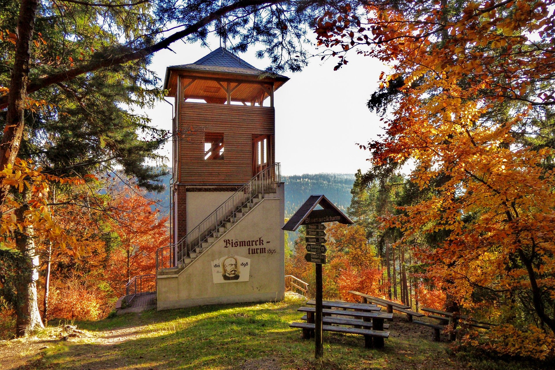 Schwarzatal bei Bad Blankenburg im Herbst
